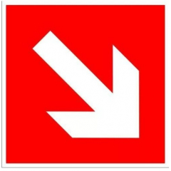 Плёнка (F-01-02)  Направляющая стрелка под углом 45