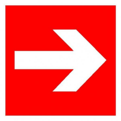 Пластик Фотолюм. (F-01-01)  Направляющая стрелка