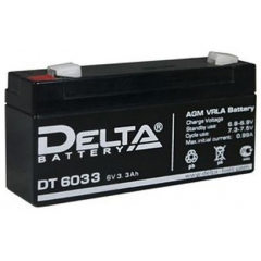 Аккумулятор 6 В, 3,3 Ач DT 6033 Delta