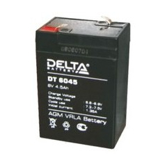 Аккумулятор 6 В, 4,5 Ач DT 6045 Delta
