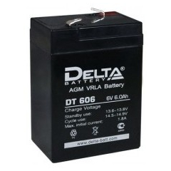 Аккумулятор 6 В, 6 Ач DT 606 Delta