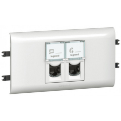 Розетка Mosaic RG-45 UTP кат.6 2мод. (Распродажа. На складе 3 шт.)