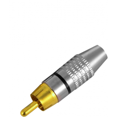 TS RCA штекер под винт, металл