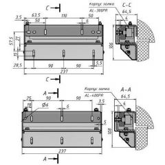 МК AL-300-400PR  - Inside коричневый