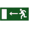 Пластик (Е 04)  Направление к эвакуационному выходу налево