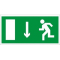 Пластик (Е 10)   Указатель двери эвакуационного выхода (левосторонний)