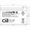 GPL12120 F2 CSB Аккумулятор