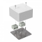 Коробка огнестойкая для кабель-канала 40-0460-FR10.0-4 Е15-Е120 RAL9003 85х85х45 (44 шт/кор) Промрукав