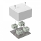 Коробка огнестойкая для кабель-канала 40-0460-FR10.0-8 Е15-Е120 RAL9003 85х85х45 (44 шт/кор) Промрукав