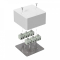 Коробка огнестойкая для кабель-канала 40-0460-FR2.5-12 Е15-Е120 RAL9003 85х85х45 (44 шт/кор) Промрукав