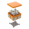 Коробка огнестойкая для о/п двухкомпонентная 60-0300-FR2.5-8 Е15-Е120 RAL2003 100х100х50 (14 шт/кор) Промрукав