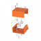 Коробка металлическая огнестойкая 70-0240-FR2.5-4 Е15-Е120 80х80х35 Промрукав