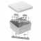 Коробка огнестойкая для о/п двухкомпонентная 60-0210-FR6.0-4 Е15-Е120 RAL7035 80х80х40 Промрукав