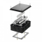 Коробка огнестойкая для о/п 40-0320-FR2.5-40 Е15-Е120 RAL9005 200х150х75 (5 шт/кор) Промрукав