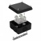 Коробка огнестойкая для о/п 40-0300-FR2.5-6 Е15-Е120 RAL9005 100х100х50 (14 шт/кор) Промрукав