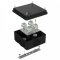 Коробка огнестойкая для о/п 40-0300-FR1.5-8 Е15-Е120 RAL9005 100х100х50 (14 шт/кор) Промрукав