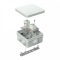 Коробка огнестойкая для о/п 40-0210-FR6.0-4 Е15-Е120 RAL7035 80х80х40 (44 шт/кор) Промрукав