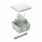 Коробка огнестойкая для о/п 40-0210-FR2.5-6 Е15-Е120 RAL7035 80х80х40 (44 шт/кор) Промрукав