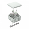 Коробка огнестойкая для о/п 40-0210-FR1.5-4 Е15-Е120 RAL7035 80х80х40 (44 шт/кор) Промрукав