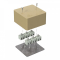 Коробка огнестойкая для кабель-канала 40-0460-FR2.5-12 Е15-Е120 RAL1001 85х85х45 (44 шт/кор) Промрукав