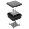 Коробка огнестойкая для о/п двухкомпонентная 60-0303-FR2.5-4 Е15-Е120 RAL9005 100х100х40 (16 шт/кор) Промрукав