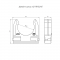 Крепёж-клипса для труб АБС-пластик оранжевая d32 мм в малой упаковке (10шт/500шт уп/кор) Промрукав