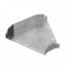 Угол горизонтальный 45 градусов Профи INOX (AISI 304) 500х50 (1,0 мм) Промрукав