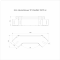Угол горизонтальный 90 градусов Стандарт INOX (AISI 316) 50х50 (0,7 мм) Промрукав