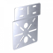 Монтажная пластина для ЭМК Стандарт INOX (AISI 316) 195х150 (1,5 мм) Промрукав