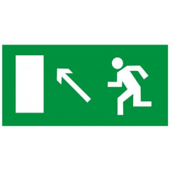 Пленка фотолюм Jessup Е06  Направление к эвакуационному выходу налево вверх