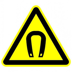 Пластик (W-13)  Внимание. Магнитное поле