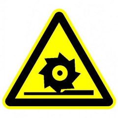 Пластик (W-22)  Осторожно. Режущие валы