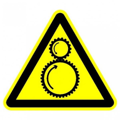 Пластик (W-29)  Осторожно. Возможно затягивание между вращающимися элементами