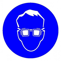 Пластик (М-01)  Работать в защитных очках