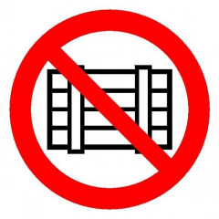 Пластик (Р-12)  Запрещается загромождать проходы и (или) складировать