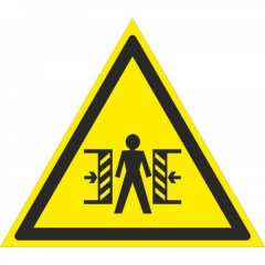 Плёнка (W-23)  Внимание Опасность зажима