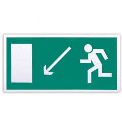 Плёнка (Е 08)  Направление к эвакуационному выходу налево вниз