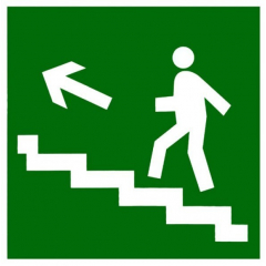 Плёнка (Е-16) направление к эвакуационному выходу по лестнице вверх (налево)