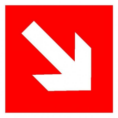 Плёнка Фотолюм. (F-01-02)  Направляющая стрелка под углом 45 градусов