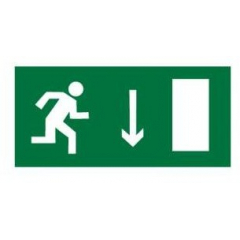 Плёнка Фотолюм. (Е 09) указатель двери эвакуационного выхода (правосторонний) (Распродажа. На складе 1 шт.)