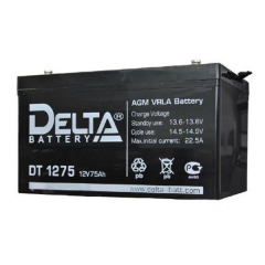 Аккумулятор 12 В, 75 Ач DT 1275 Delta