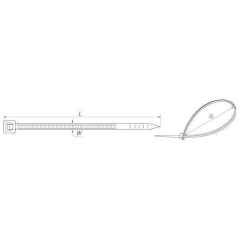 Стяжка 4х300мм(100шт)черн.Rexant