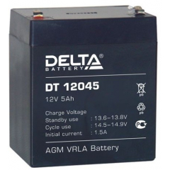 Аккумулятор 12 В, 4,5 Ач DT 12045 Delta