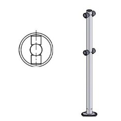 Стойка ограждения двухсторонняя(I - образная) (Praktika)