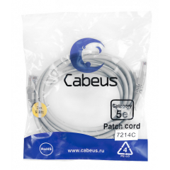 Cabeus PC-UTP-RJ45-Cat.5e-3m