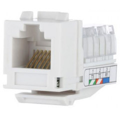 RJ-45 Модуль инф.розетки 110/Krone 5e кат.,бел. (87545)