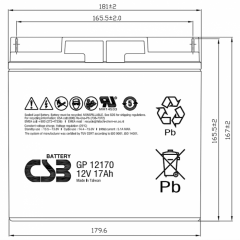 GP12170 B3 CSB Аккумулятор