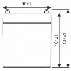 GP1245 (12V16W) WBR Аккумулятор