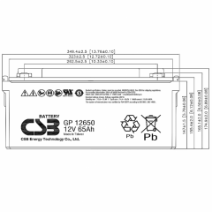 GP12650 I CSB Аккумулятор