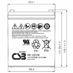 HR1227W F2 CSB Аккумулятор